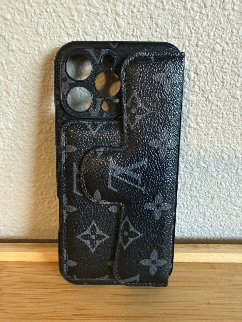iPhone 15 Pro Max Monogram Wallet Phone Case